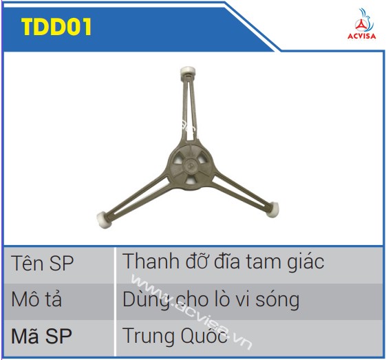 Thanh đỡ đĩa tam giác TDD01