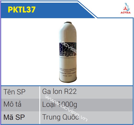 Gas lon R22 loại 1000g PKTL37