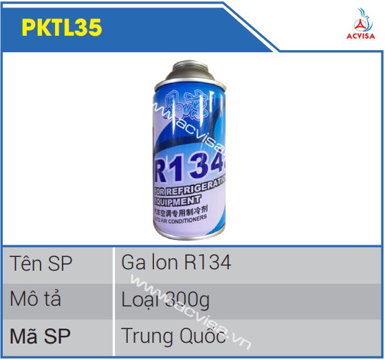 Gas lon R134 loại 300g PKTL35