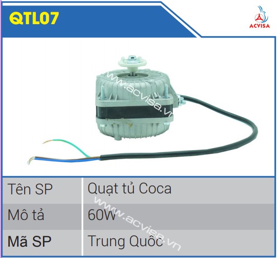 Quạt tủ lạnh Coca 25W 40W 60W QTL07