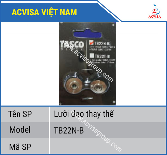 Lưỡi dao thay thế Tasco TB22N-B



