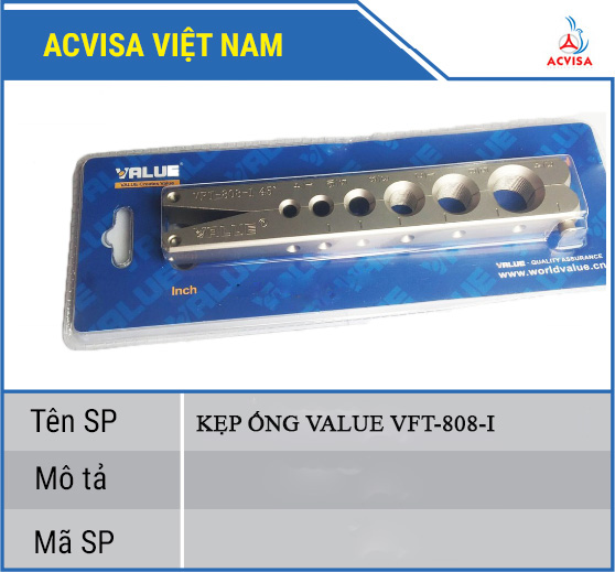 KẸP ỐNG VALUE VFT-808-I