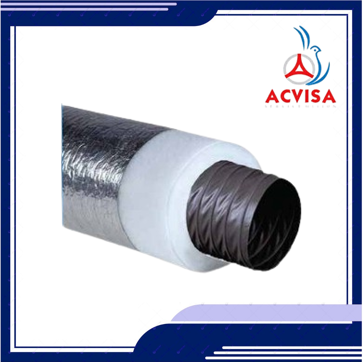 Ống gió mềm vải Tarpaulin bảo ôn ACD C2 Ø300