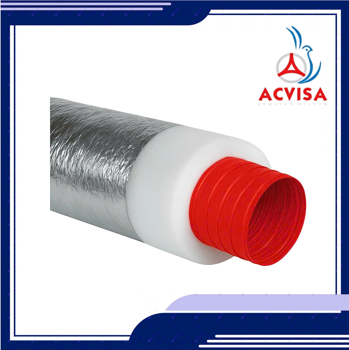 Ống gió mềm vải TARPAULIN bảo ôn chống cháy ACD C3 Ø200