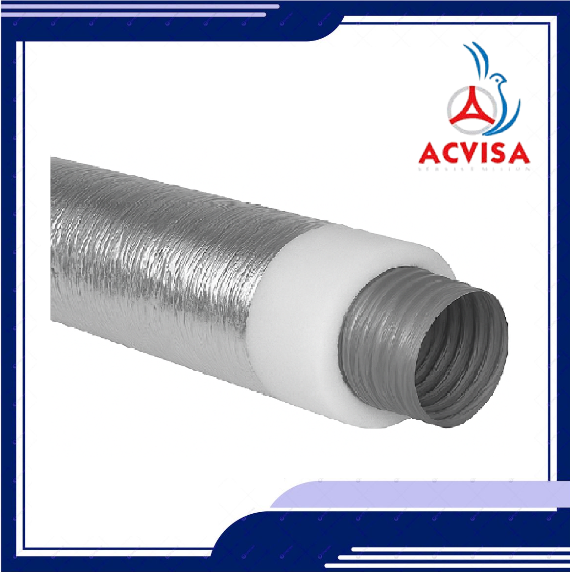 Ống gió mềm nhôm phủ PVC bảo ôn ACD C1P Ø125