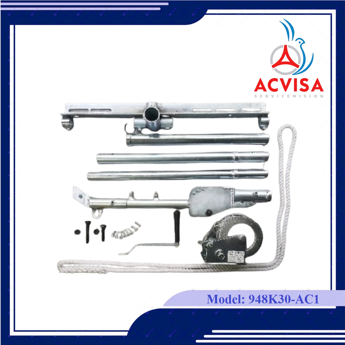 Bộ tời dàn nóng điều hòa Model: 948K30-AC1 (Cáp 30 mét)