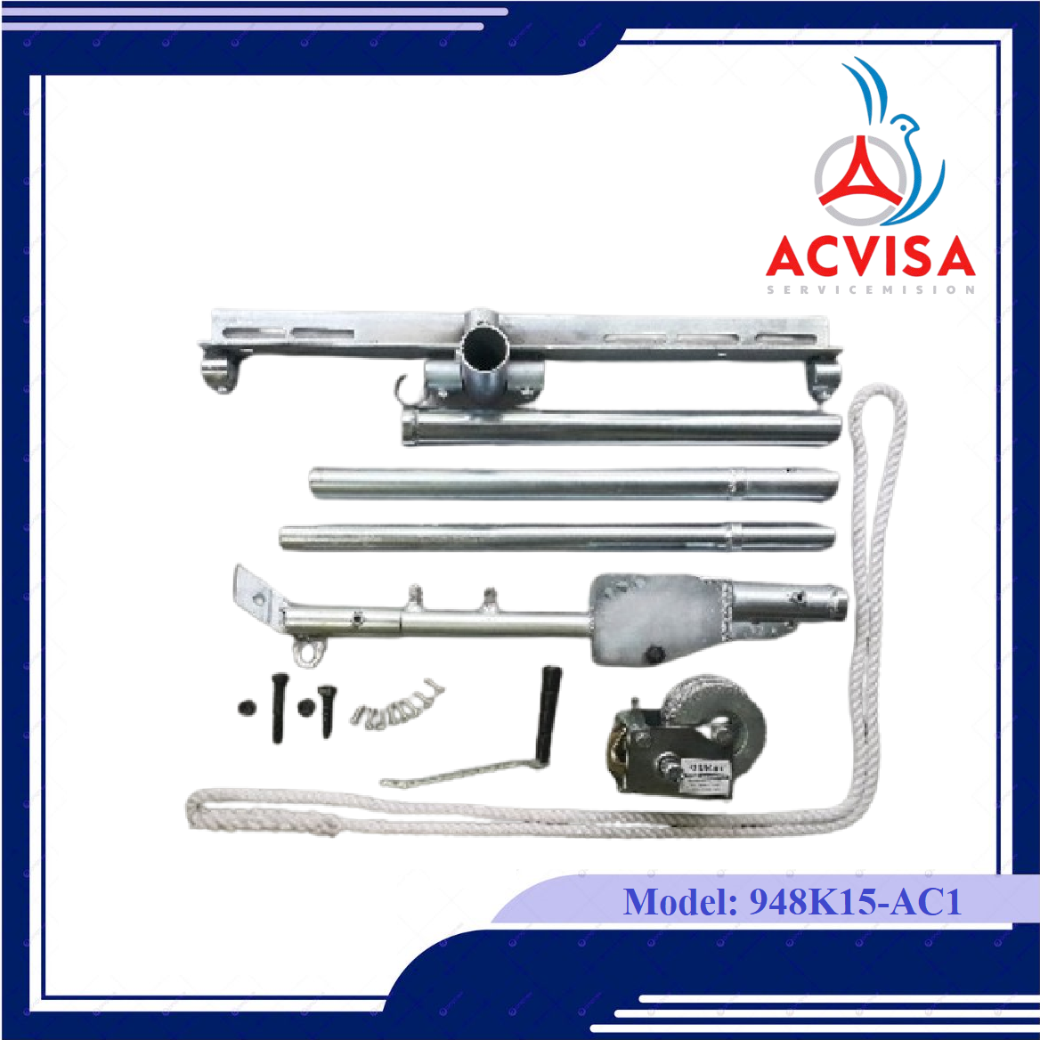 Bộ tời dàn nóng điều hòa Model: 948K15-AC1 (Cáp 15 mét)