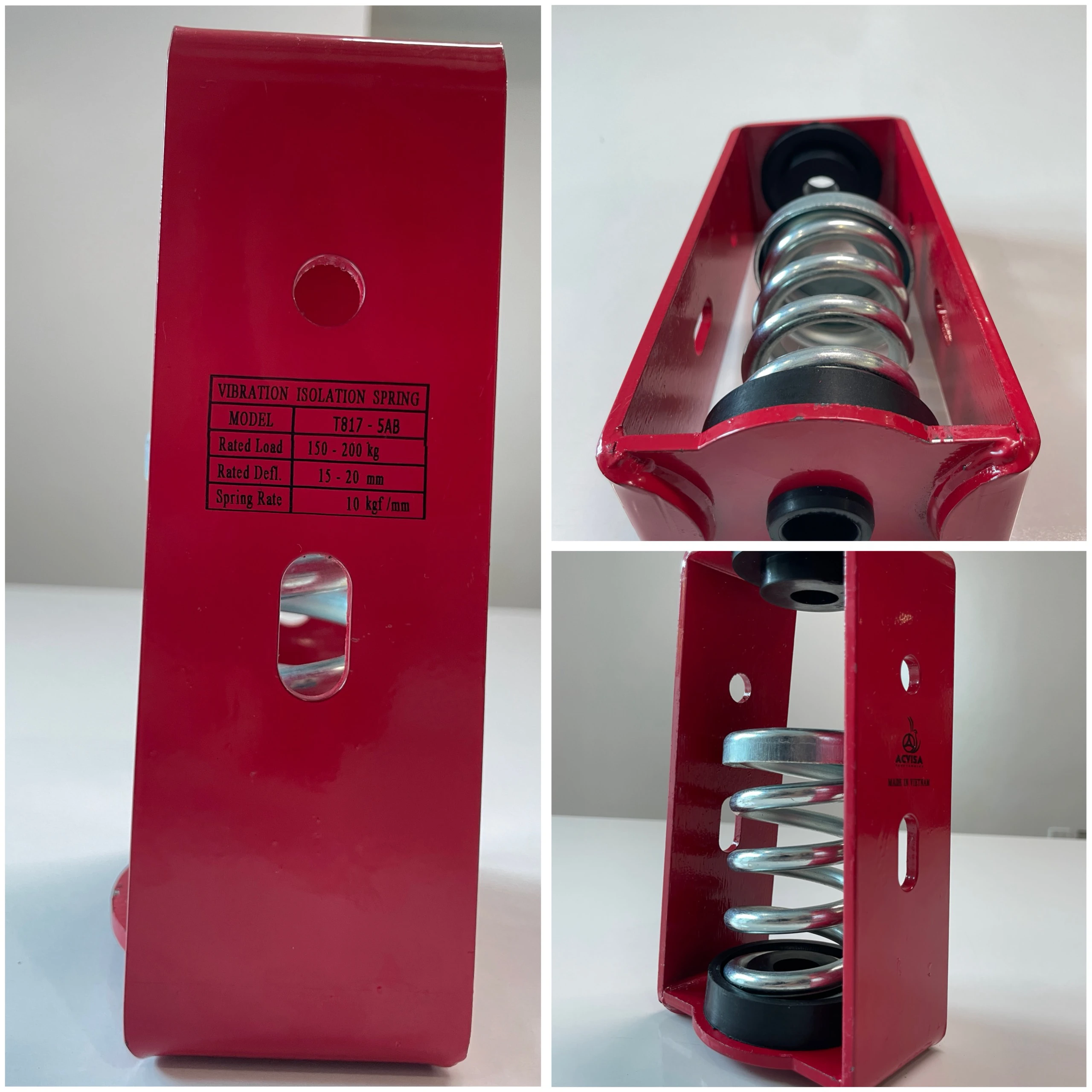 Lò xo giảm chấn rung động Model: T817-5AB (150 - 200Kg)