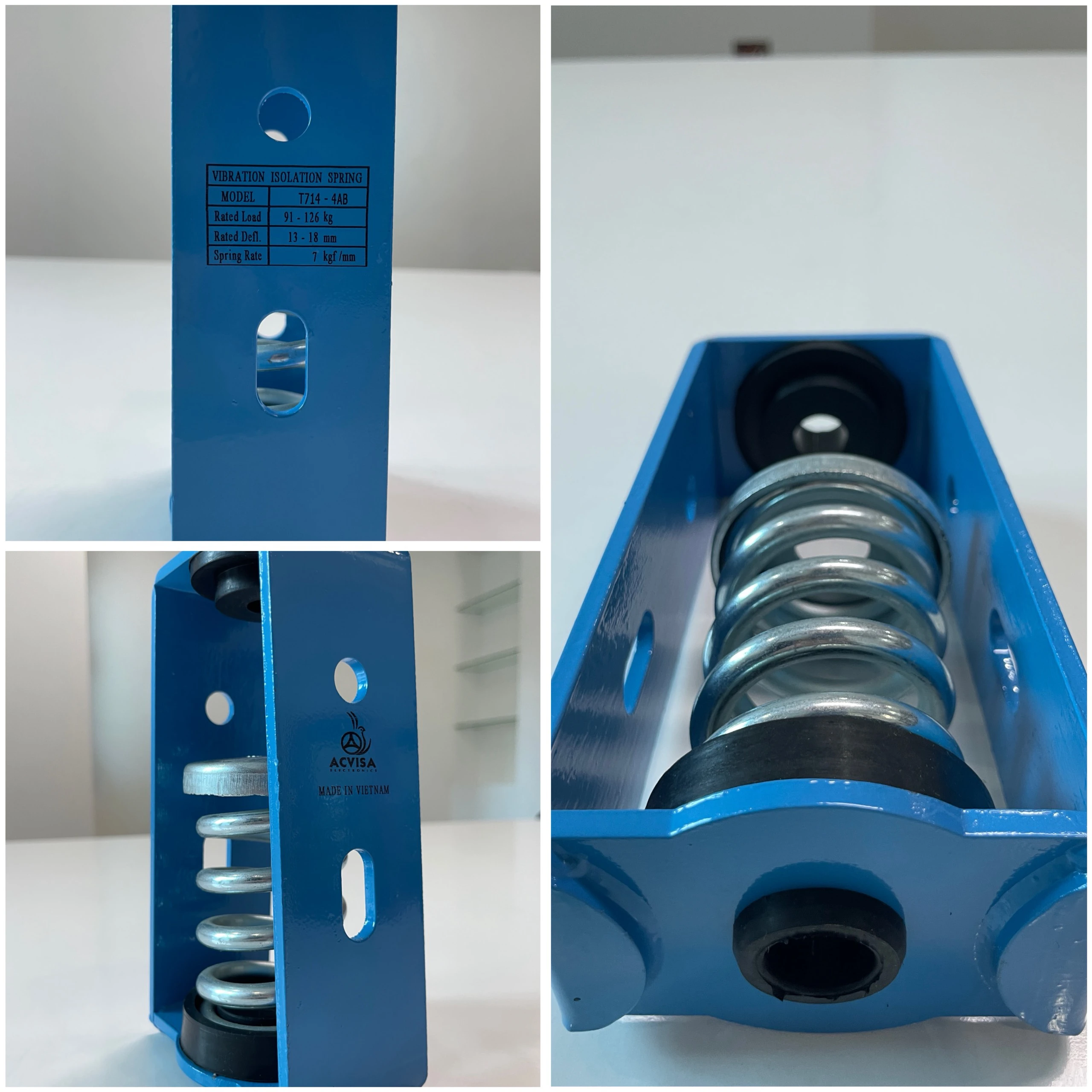 Lò xo giảm chấn rung động Model: T714-4AB (91 - 126Kg)