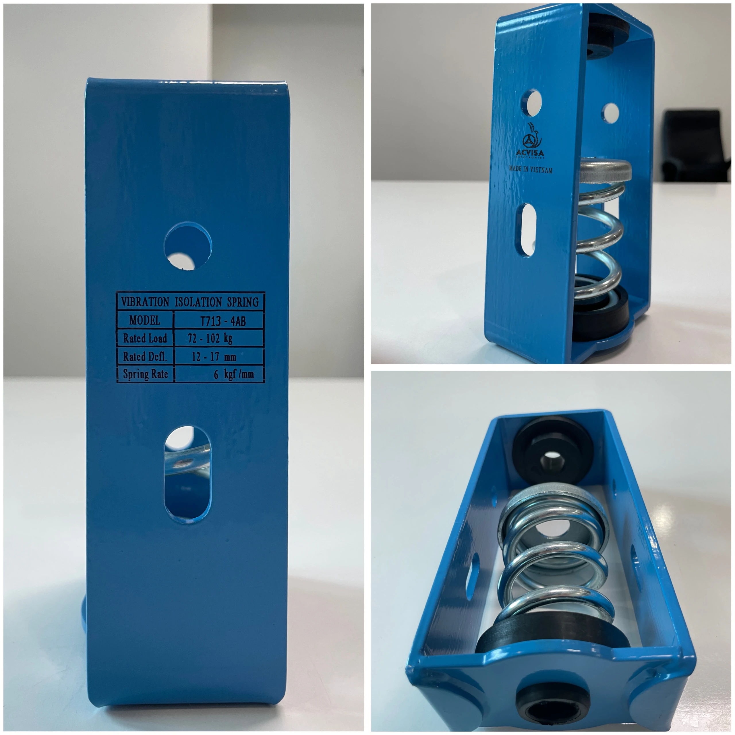 Lò xo giảm chấn rung động Model: T713-4AB (72 - 102Kg)
