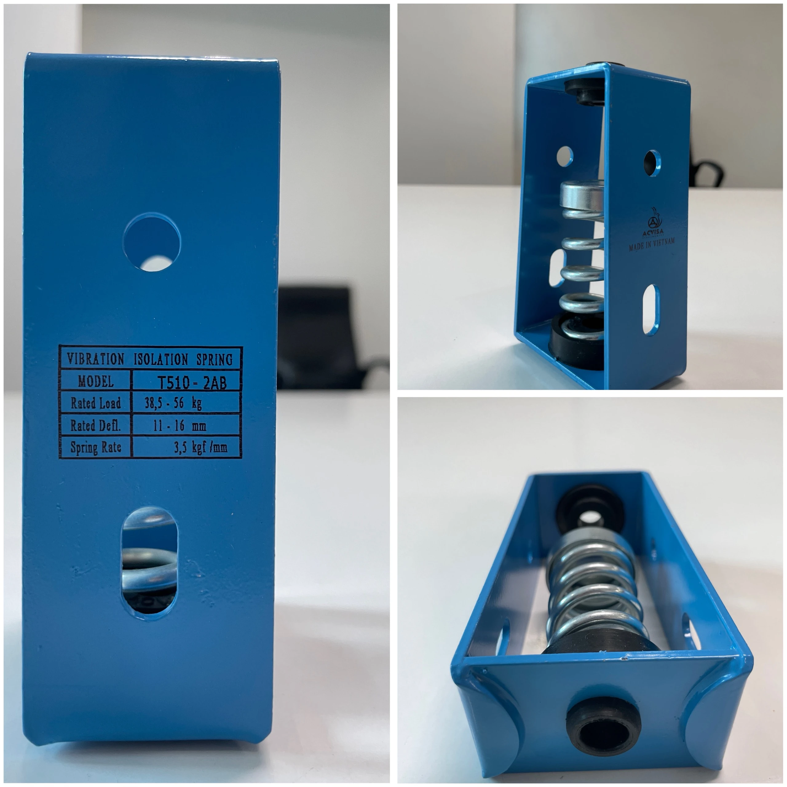 Lò xo giảm chấn rung động Model: T510-2AB (38.5 - 56Kg)